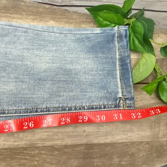 Men's Z ZLZ Distressed Skinny Fit Denim Blue Jeans 30W NWT 30x32 Ripped Stretch - Picture 11 of 11